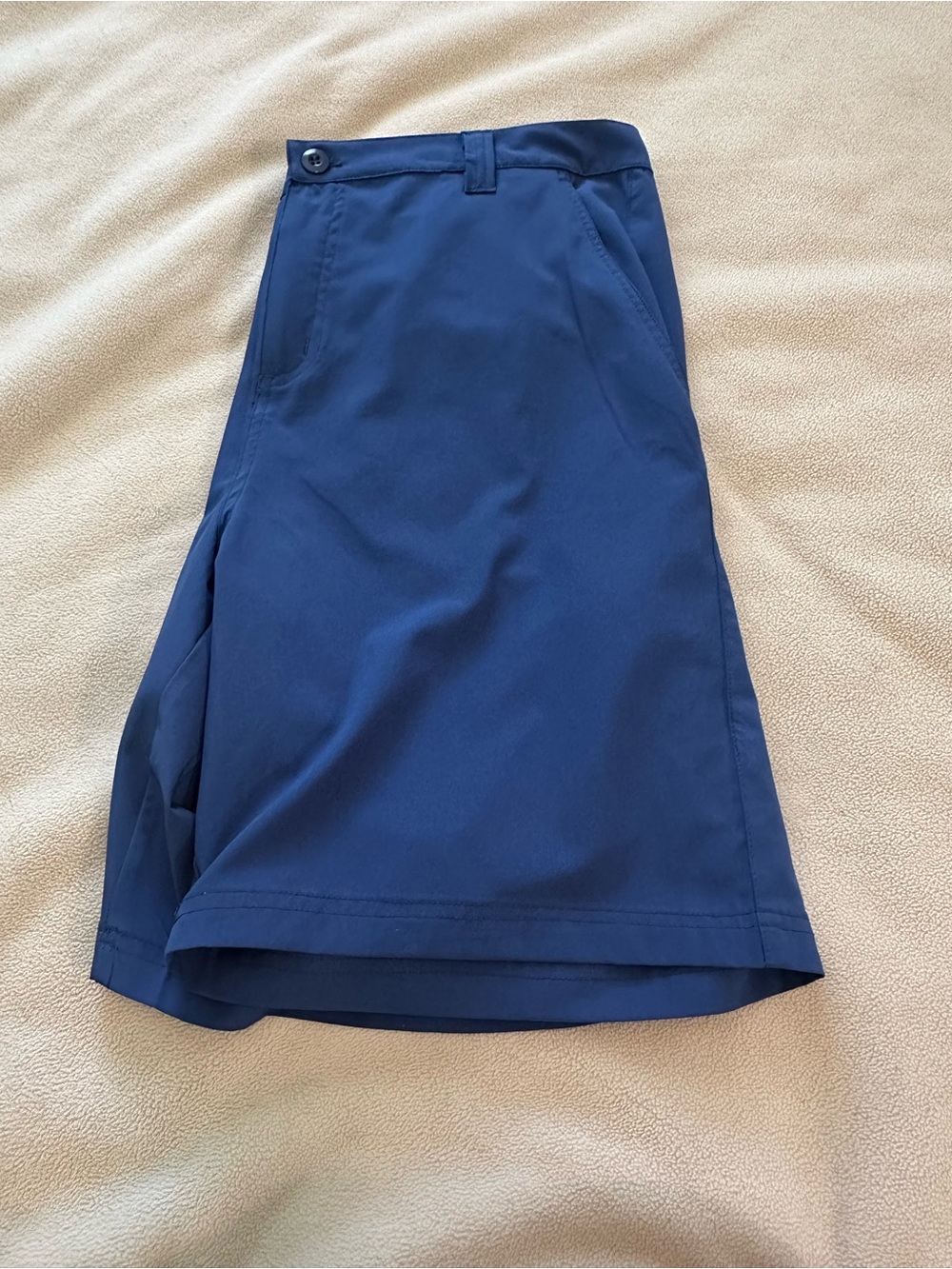 Men's Flat Front Performance Navy Shorts